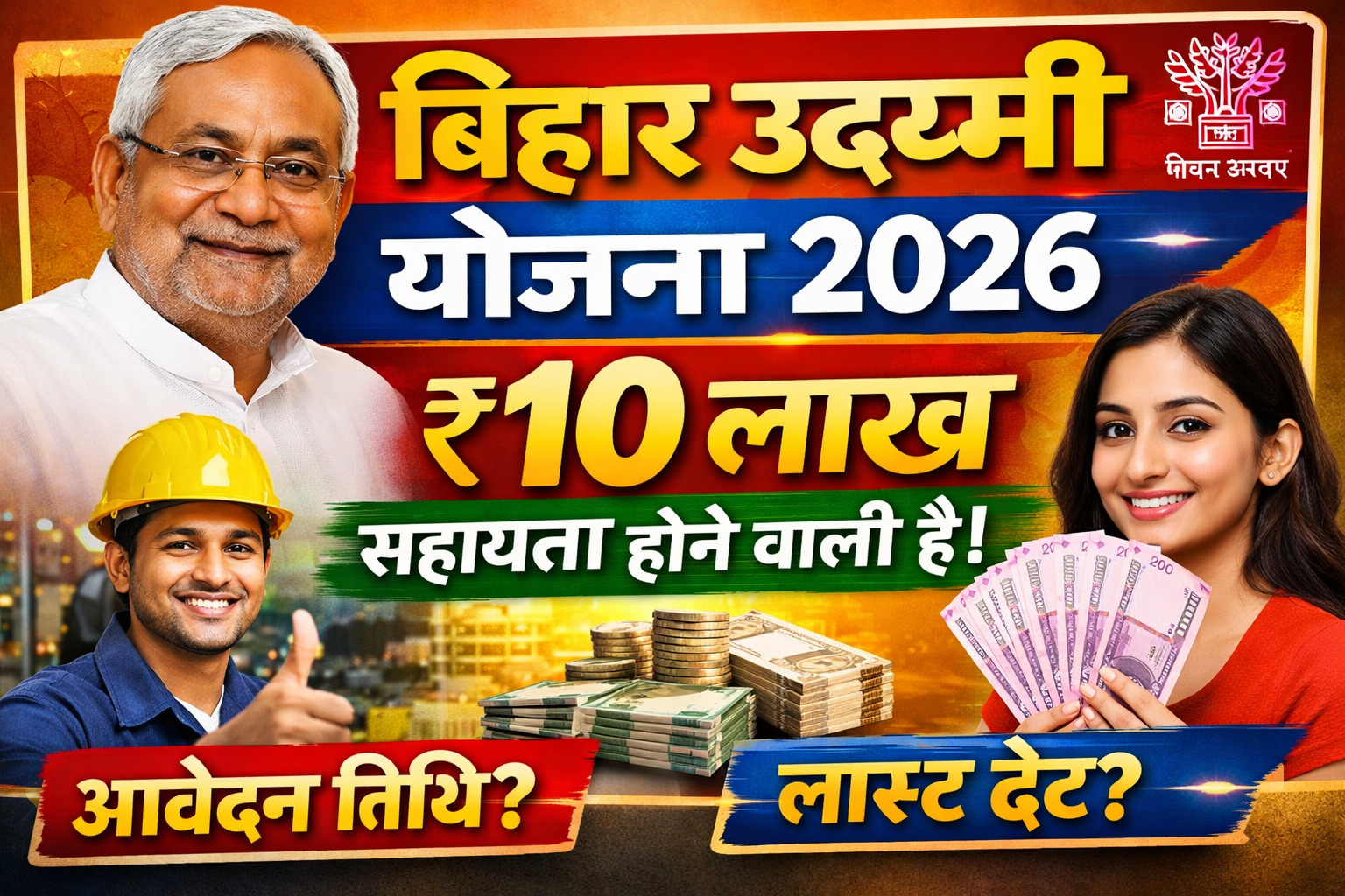 Bihar Udyami Yojana 2026 ₹10 लाख सहायता होने वाली है!