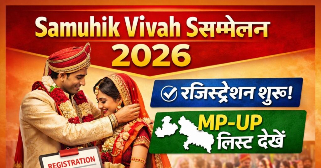 Samuhik Vivah Sammelan 2026: रजिस्ट्रेशन शुरू, MP–UP लिस्ट देखें