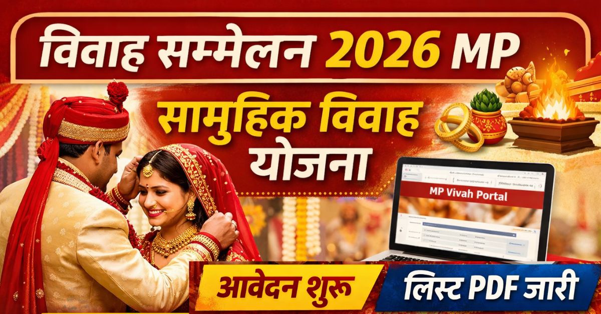Vivah Sammelan 2026 MP: सामूहिक विवाह योजना आवेदन व लिस्ट PDF जारी