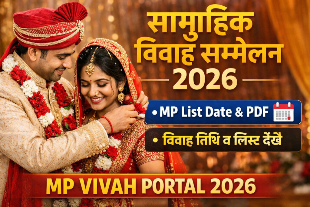 Samuhik Vivah Sammelan 2026 MP List Date sammelan vivah 2026 date mp, MP Vivah Portal List कैसे देखें