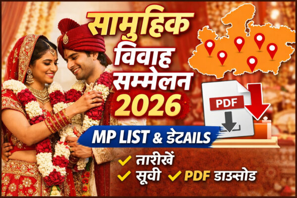 सम्मेलन शादी की जानकारी 2026: samuhik vivah sammelan 2026 mp list, तारीख और पूरी जानकारी