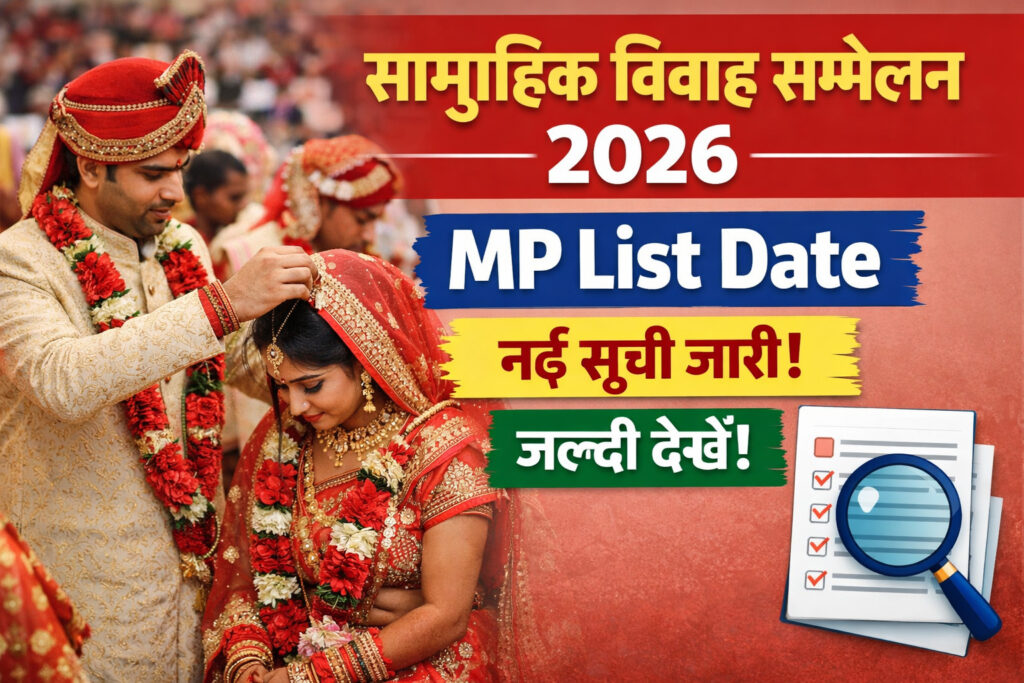 सामूहिक विवाह सम्मेलन 2026 MP List Date नई सूची जारी, ऐसे करें नाम चेक