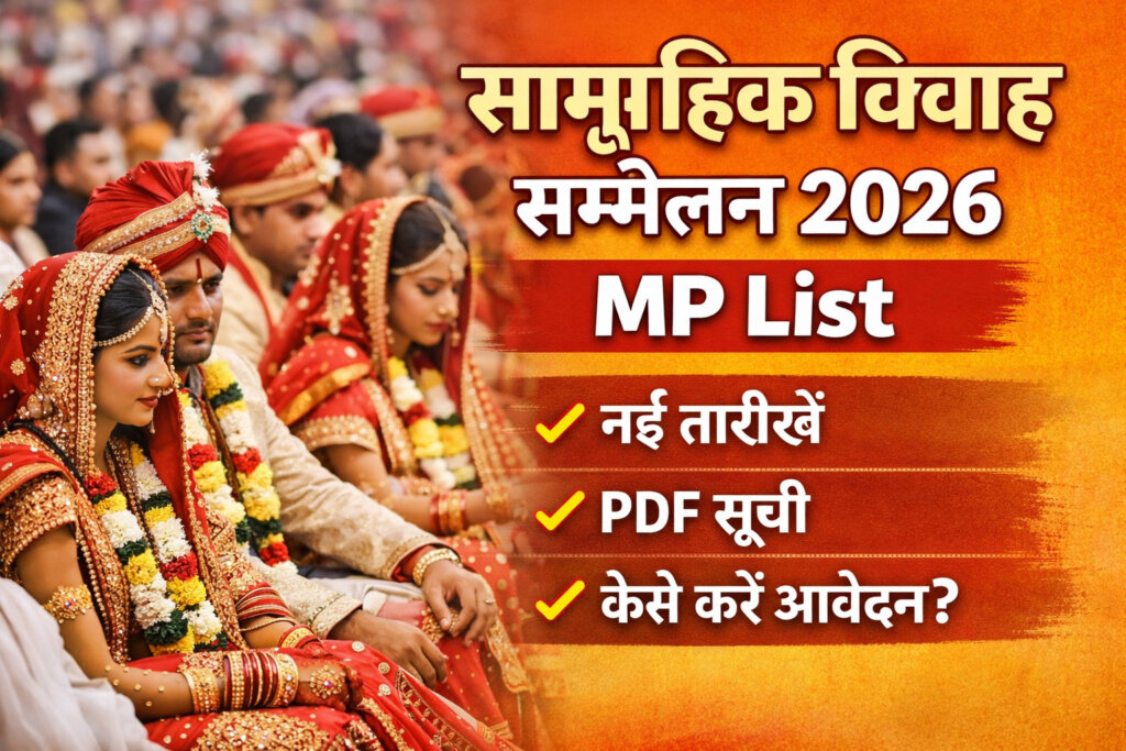 सामूहिक विवाह सम्मेलन 2026 MP List नई तारीख, PDF सूची और आवेदन की पूरी जानकारी