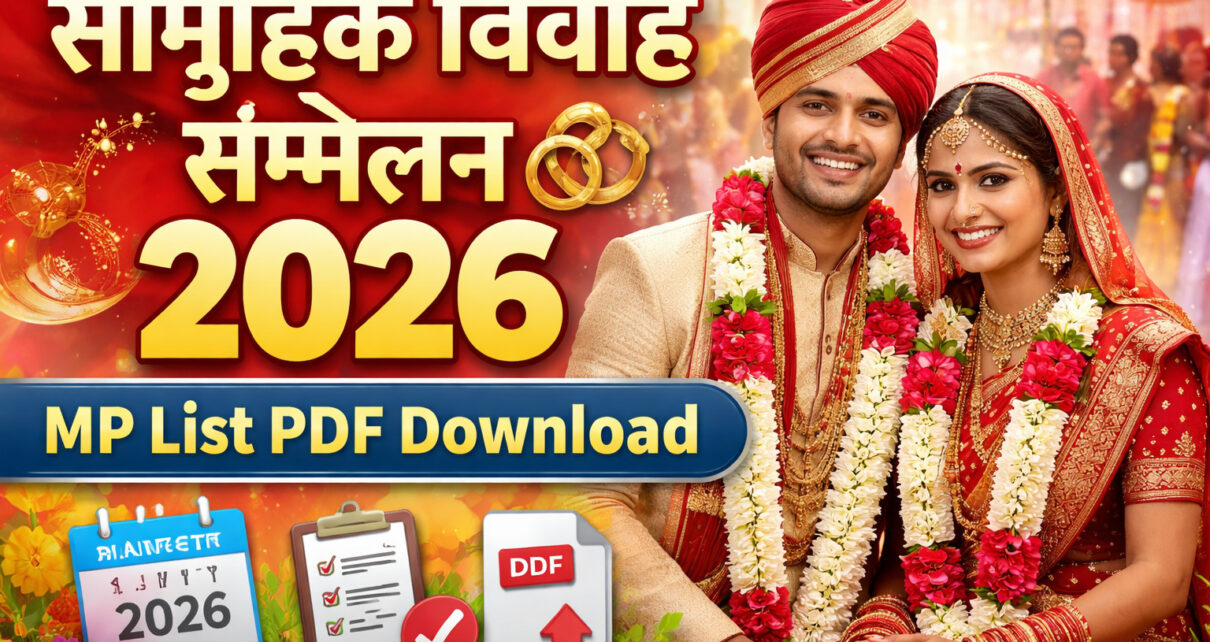 सम्मेलन विवाह 2026 vivah sammelan 2026 mp list PDF डाउनलोड, डेट और mp vivah portal 2026 पूरी जानकारी