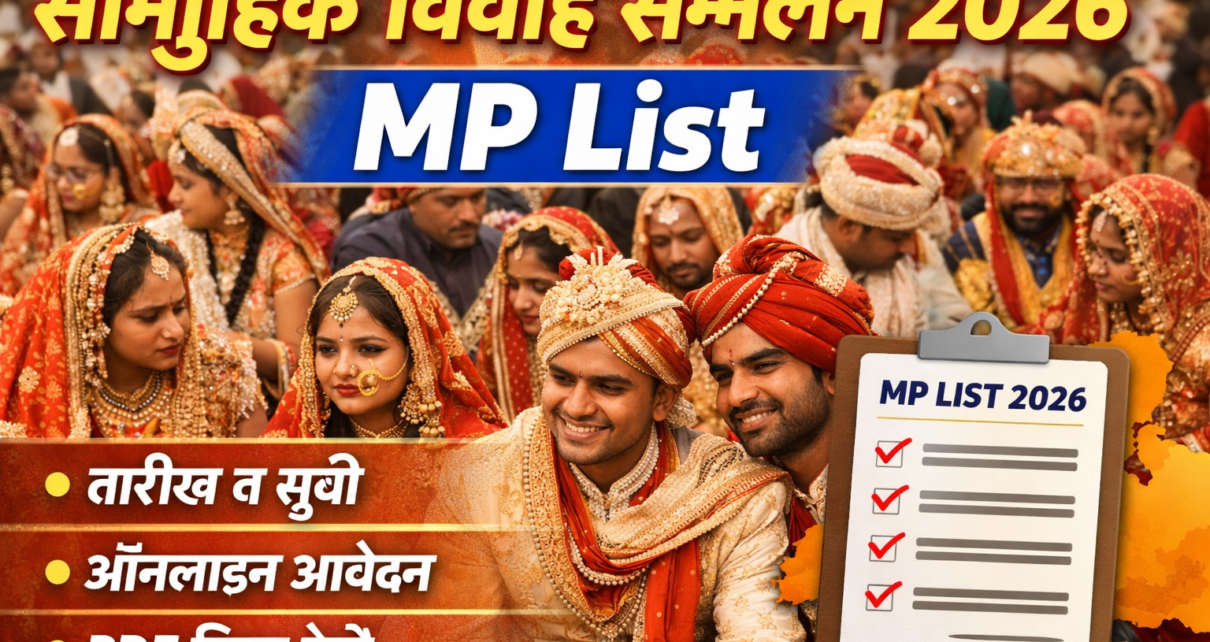 सामूहिक विवाह सम्मेलन 2026 MP List sammelan vivah 2026 date mp, आवेदन, सूची और पूरी जानकारी