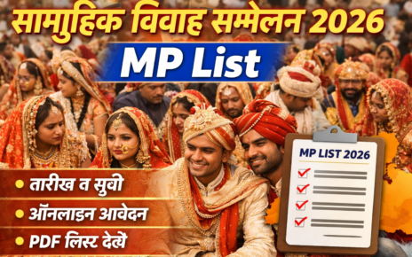सामूहिक विवाह सम्मेलन 2026 MP List sammelan vivah 2026 date mp, आवेदन, सूची और पूरी जानकारी