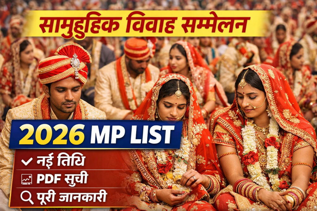 सामूहिक विवाह सम्मेलन 2026 MP List नई सूची, तिथि और पूरी जानकारी
