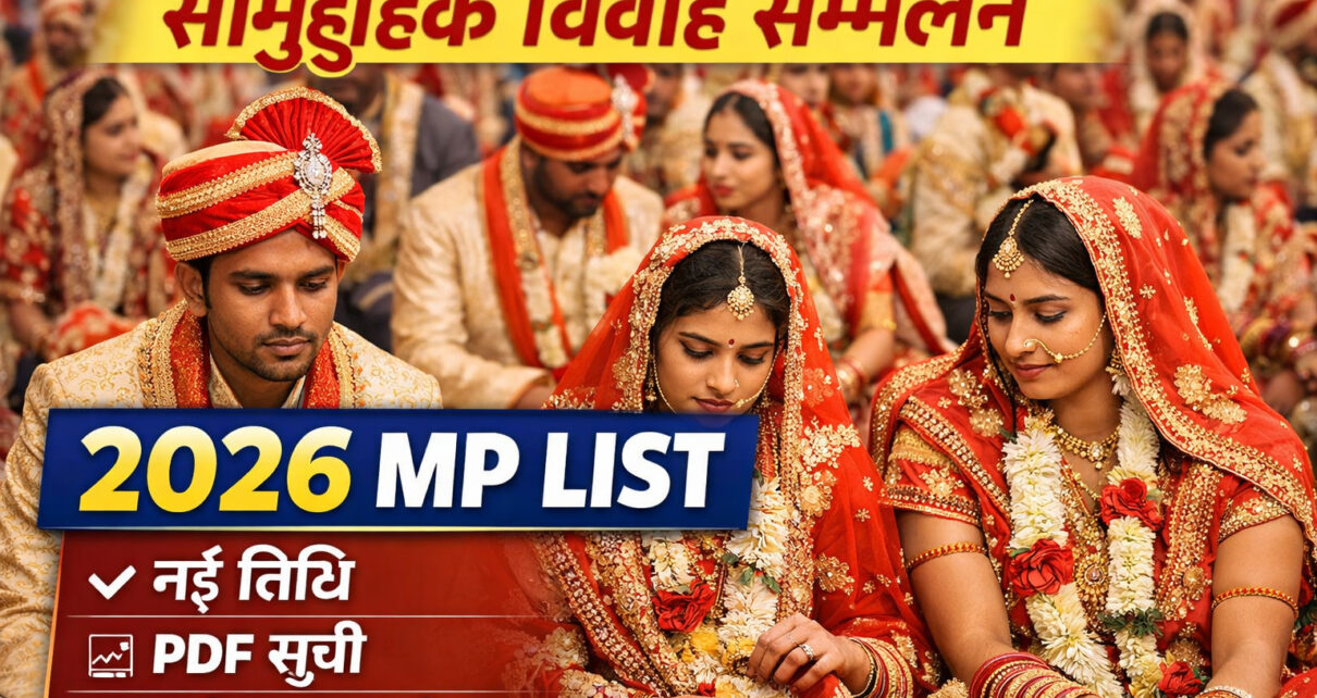 सामूहिक विवाह सम्मेलन 2026 MP List नई सूची, तिथि और पूरी जानकारी